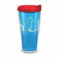 Alimentacion 24 oz Cat Heartbeat Tumbler with Lid, Red AL2969213